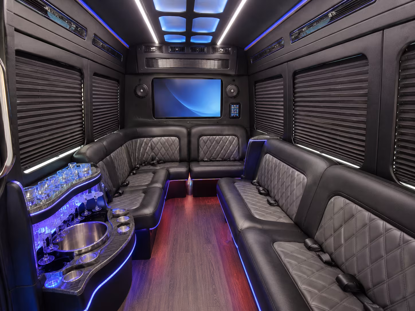 buena park party bus interior